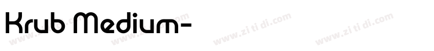 Krub Medium字体转换
